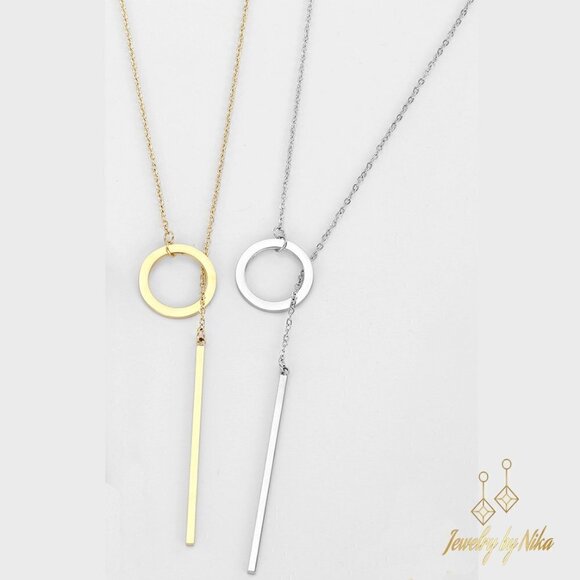 NEW Silver Adjustable Larionyx Boho Minimalist Luxury Necklace - Picture 3 of 5